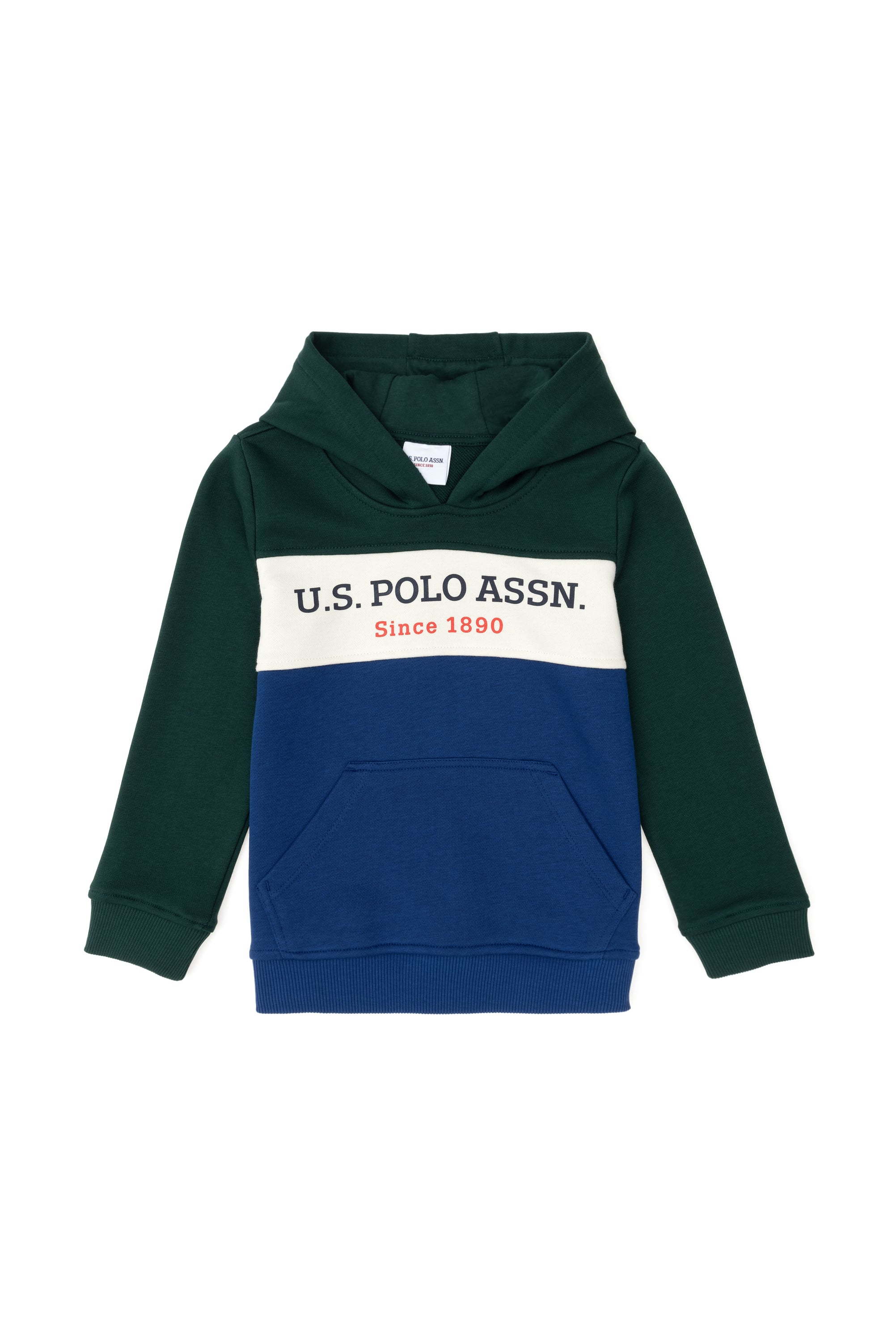 Erkek Çocuk Koyu Yeşil Kapüşonlu Sweatshirt - Image 1