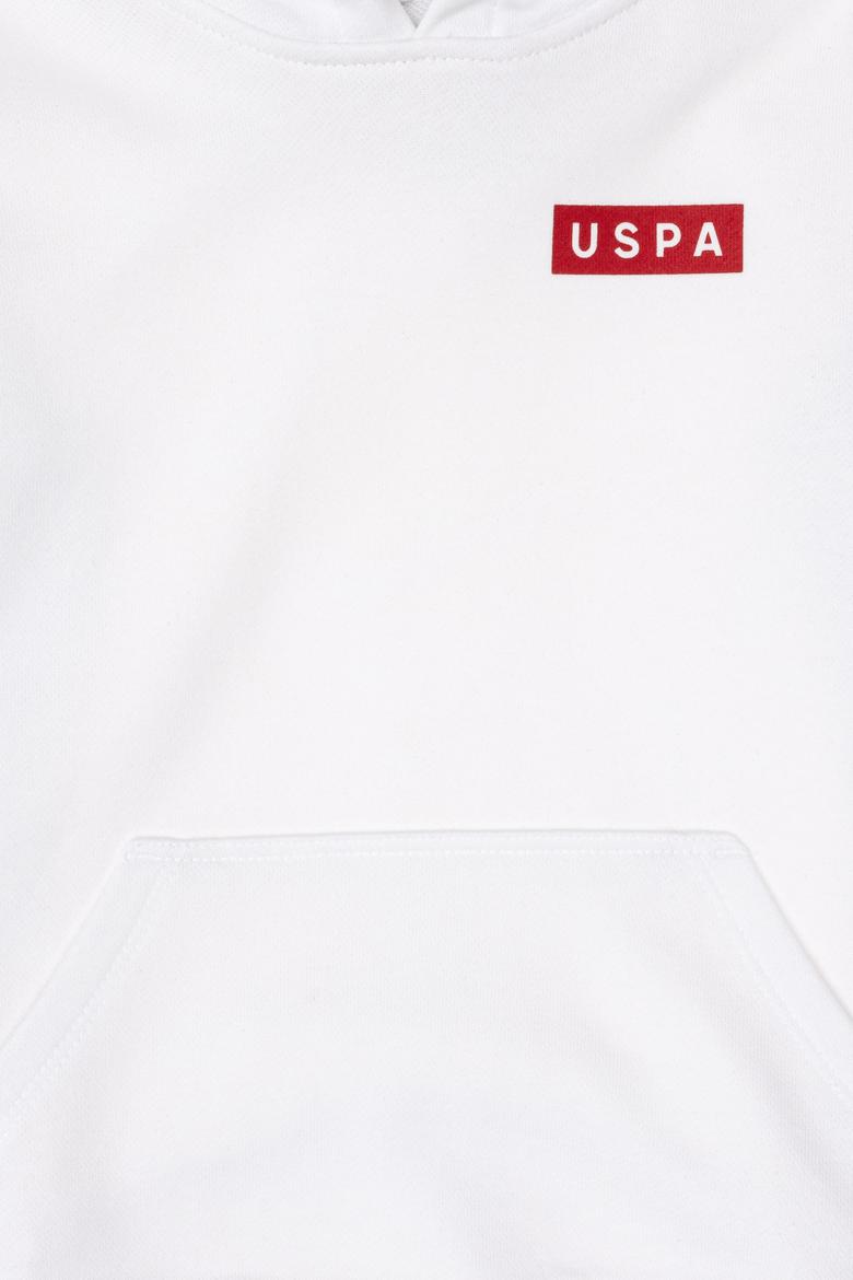 Erkek Çocuk Beyaz Kapüşonlu Sweatshirt - 50293566013