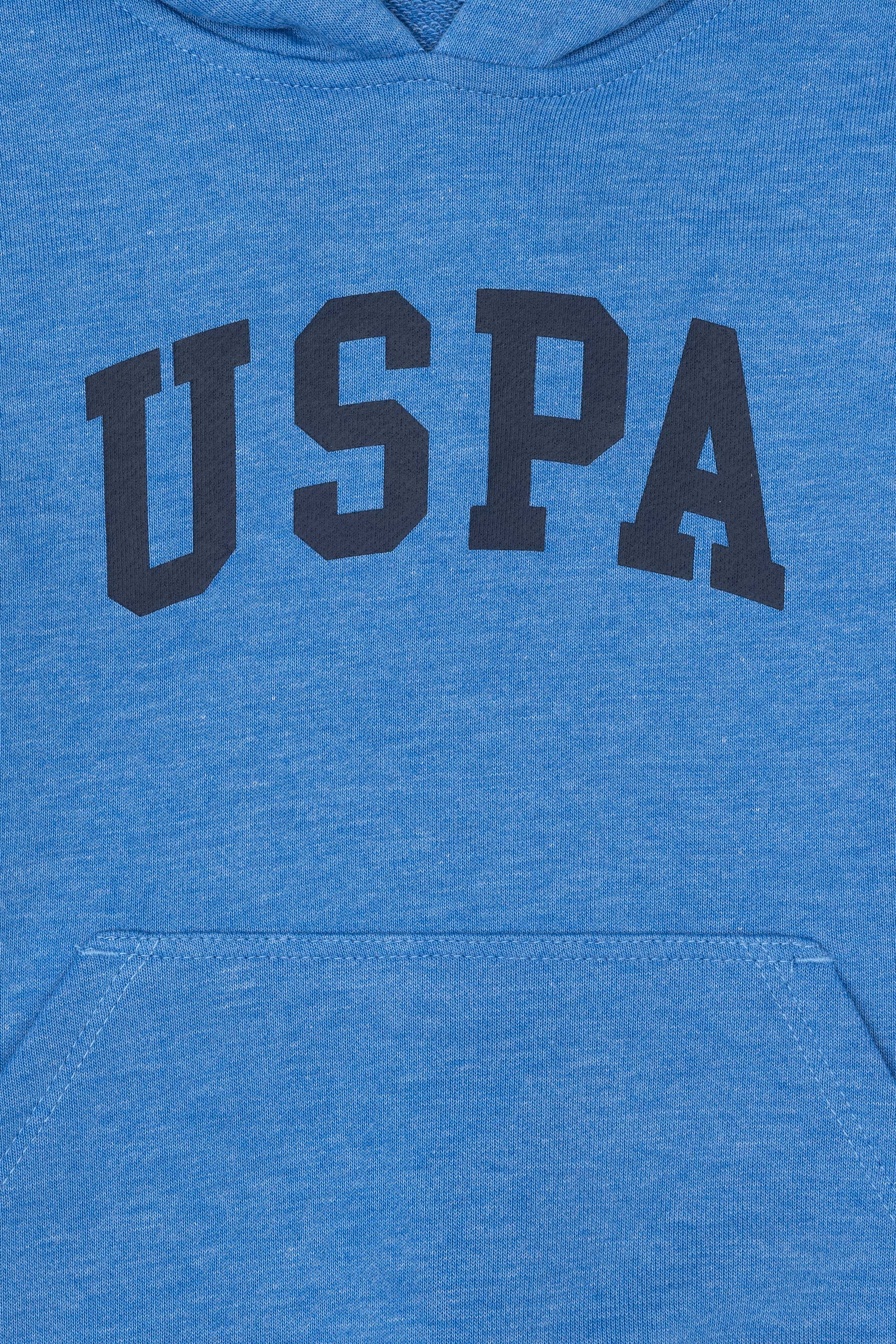 Erkek Çocuk Kobalt Basic Kapüşonlu Sweatshirt - Image 3