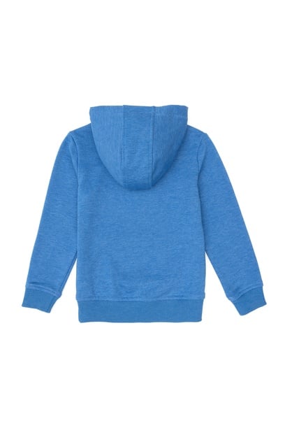 Erkek Çocuk Kobalt Basic Kapüşonlu Sweatshirt