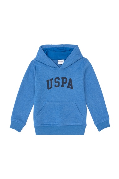 Erkek Çocuk Kobalt Basic Kapüşonlu Sweatshirt