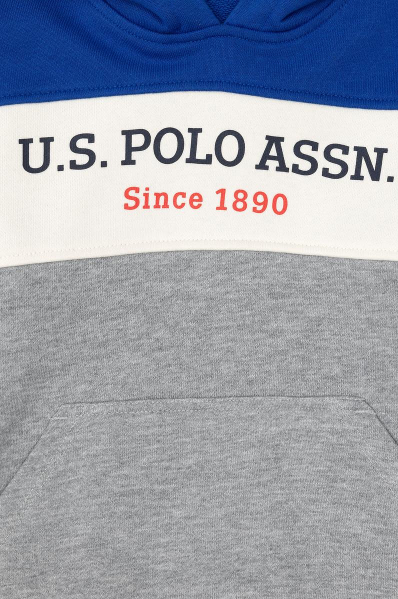 Erkek Çocuk Saks Kapüşonlu Sweatshirt