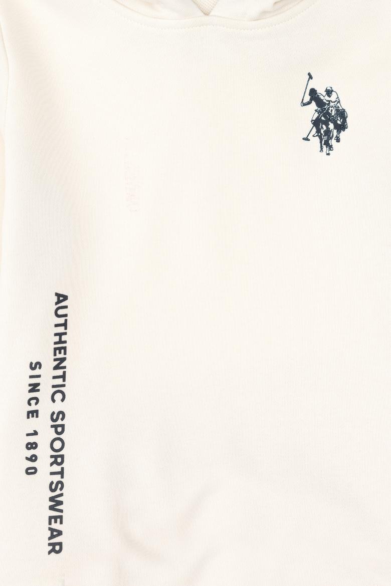 Erkek Çocuk Krem Kapüşonlu Sweatshirt - 50293519016