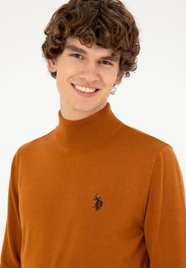 Erkek Slim Fit Yarım Boğazlı Coconut Basic Kazak - 50293499100