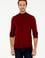 Erkek Slim Fit Yarım Boğazlı Bordo Basic Kazak