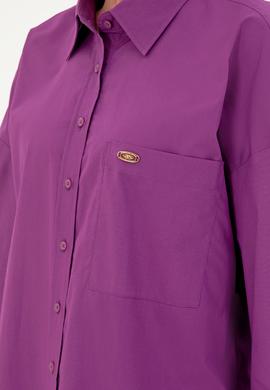 Kadın Menekşe Uzun Kollu Tunik Gömlek - 50297115019