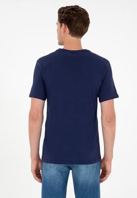 Erkek Lacivert Basic Tişört - 50284632054