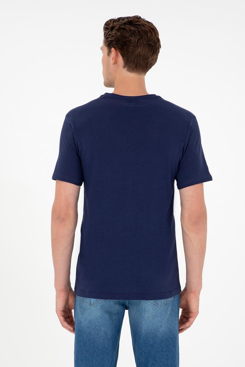 Erkek Lacivert Basic Tişört - 50284632054