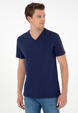 Erkek Lacivert Basic Tişört - 50284632054