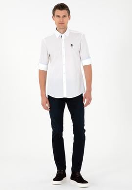 Erkek Beyaz Uzun Kollu Gömlek - 50291240006