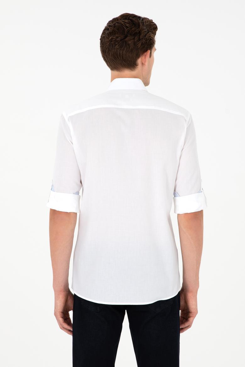 Erkek Beyaz Uzun Kollu Gömlek - 50291240006