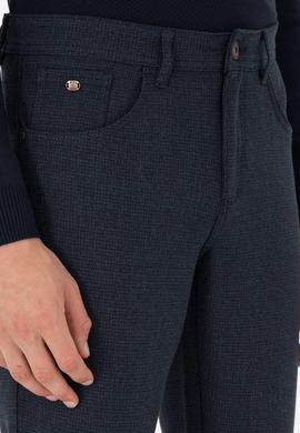 Erkek Lacivert Kanvas Pantolon - 50296149087