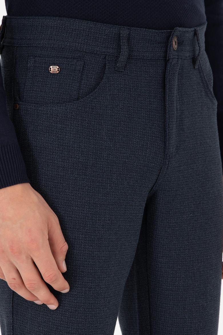 Erkek Lacivert Kanvas Pantolon - 50296149087