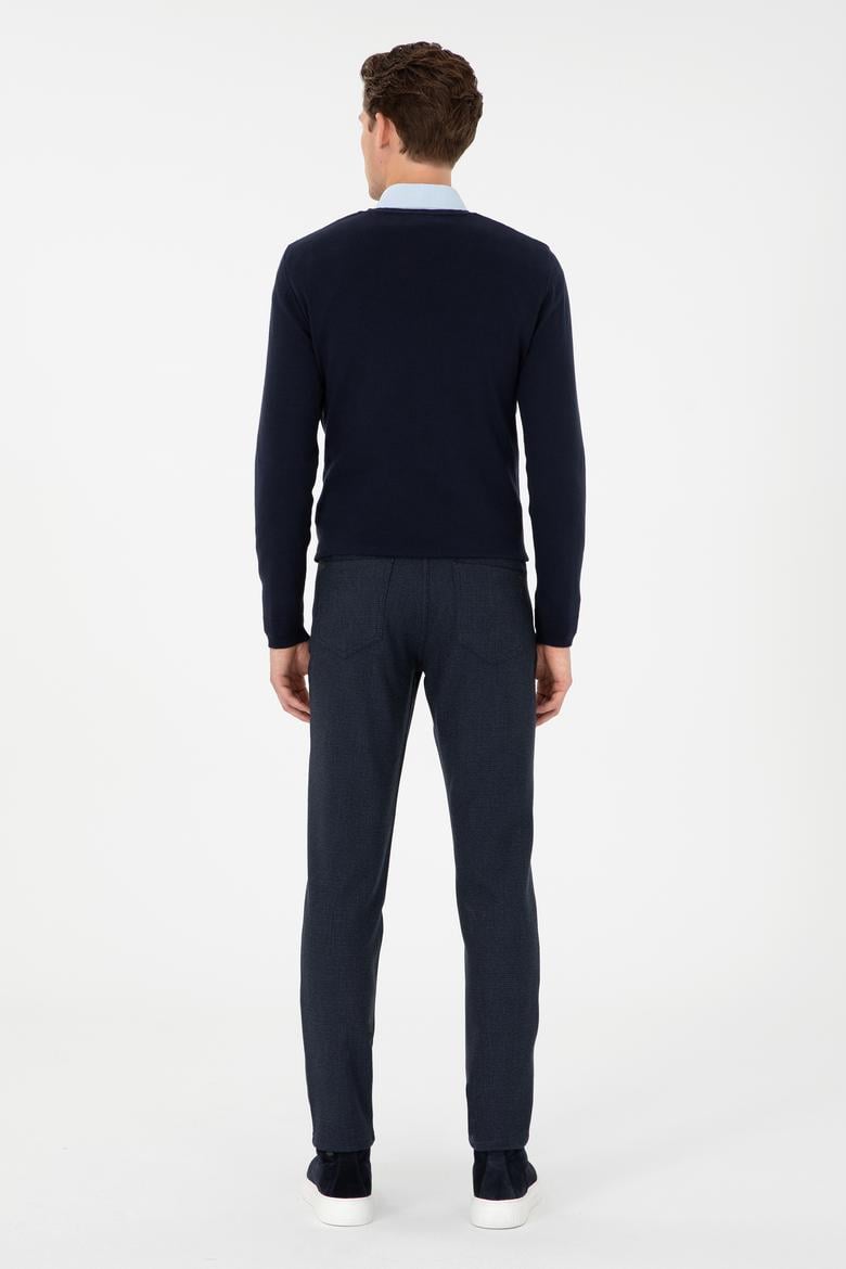 Erkek Lacivert Kanvas Pantolon - 50296149087