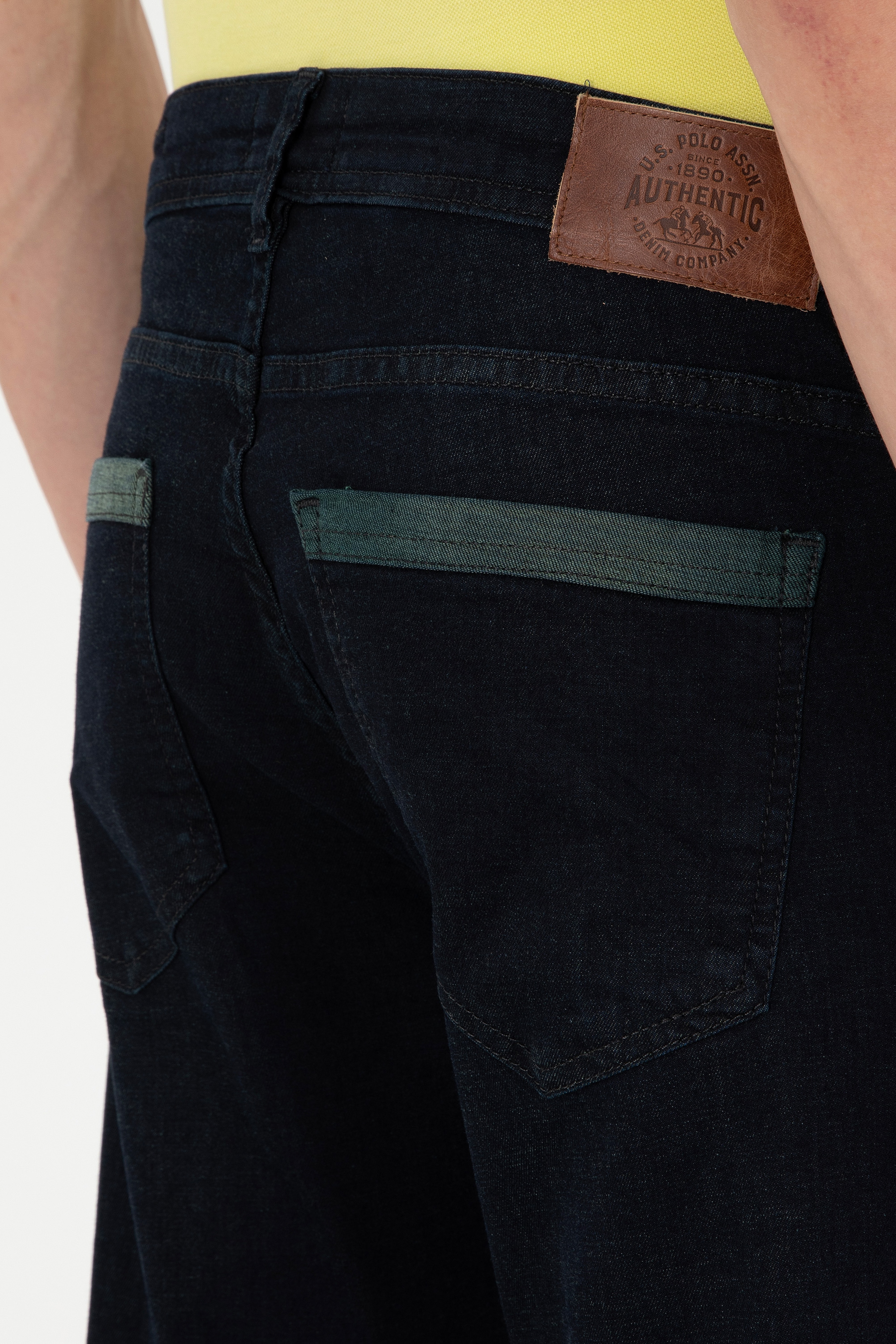 Erkek Koyu Mavi Jean Pantolon - Image 6