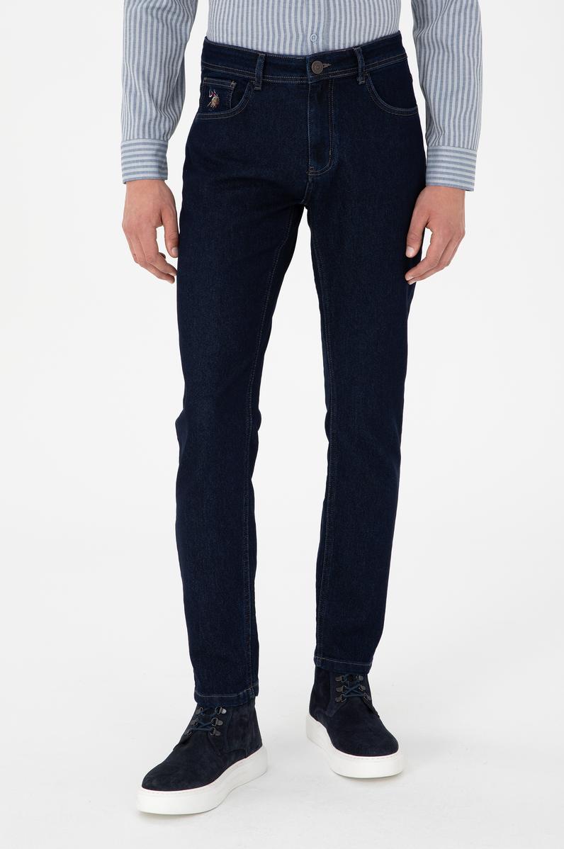 Erkek Mavi Slim Fit Jean Pantolon