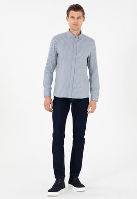 Erkek Mavi Slim Fit Jean Pantolon - 50296881030