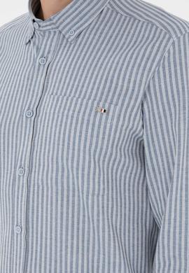 Erkek Açık Mavi Uzun Kollu Gömlek - 50292316012