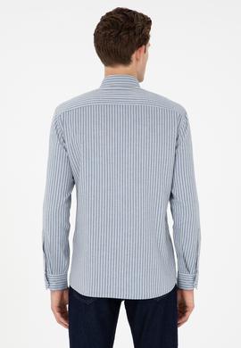 Erkek Açık Mavi Uzun Kollu Gömlek - 50292316012