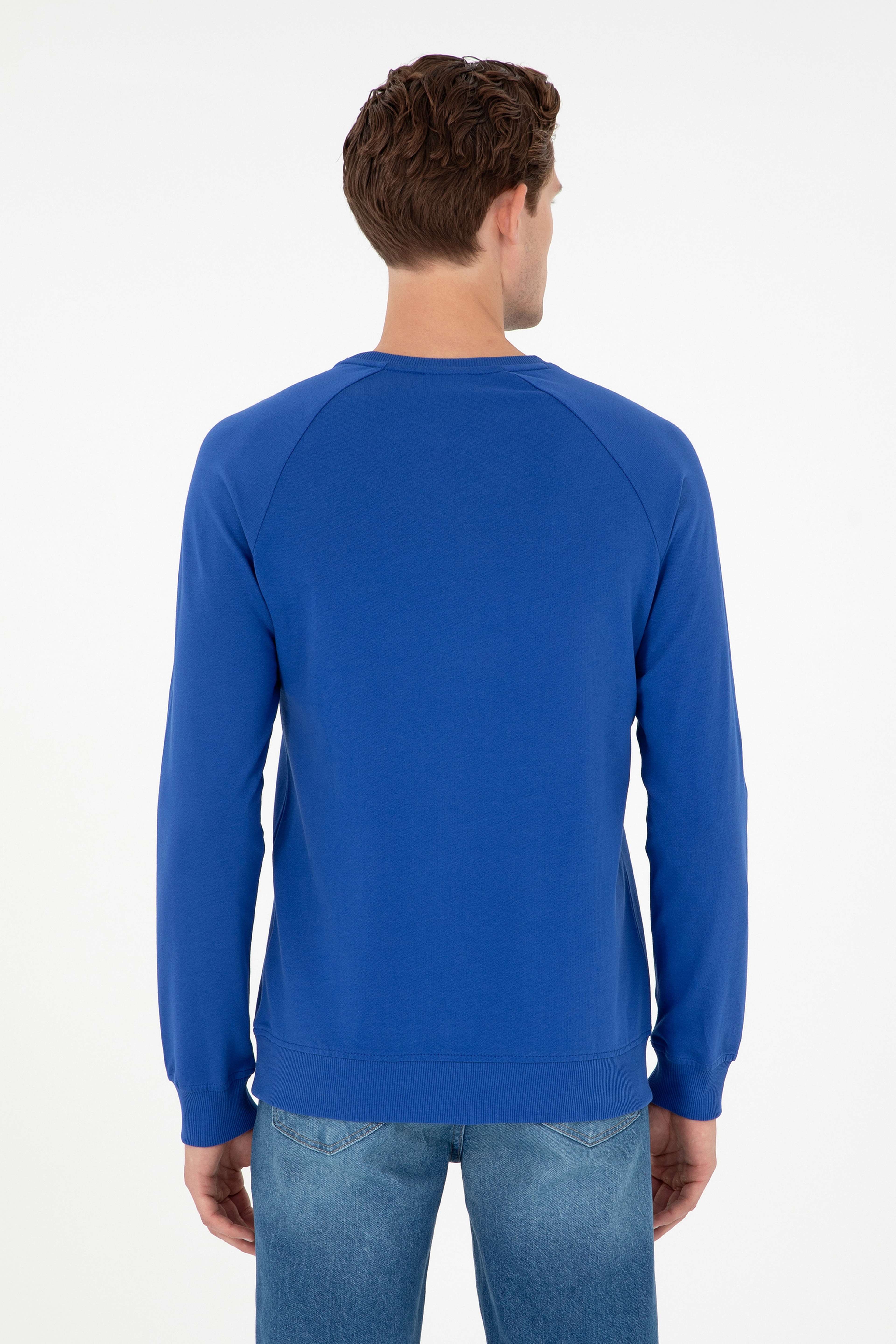 Erkek Saks Basic Sweatshirt