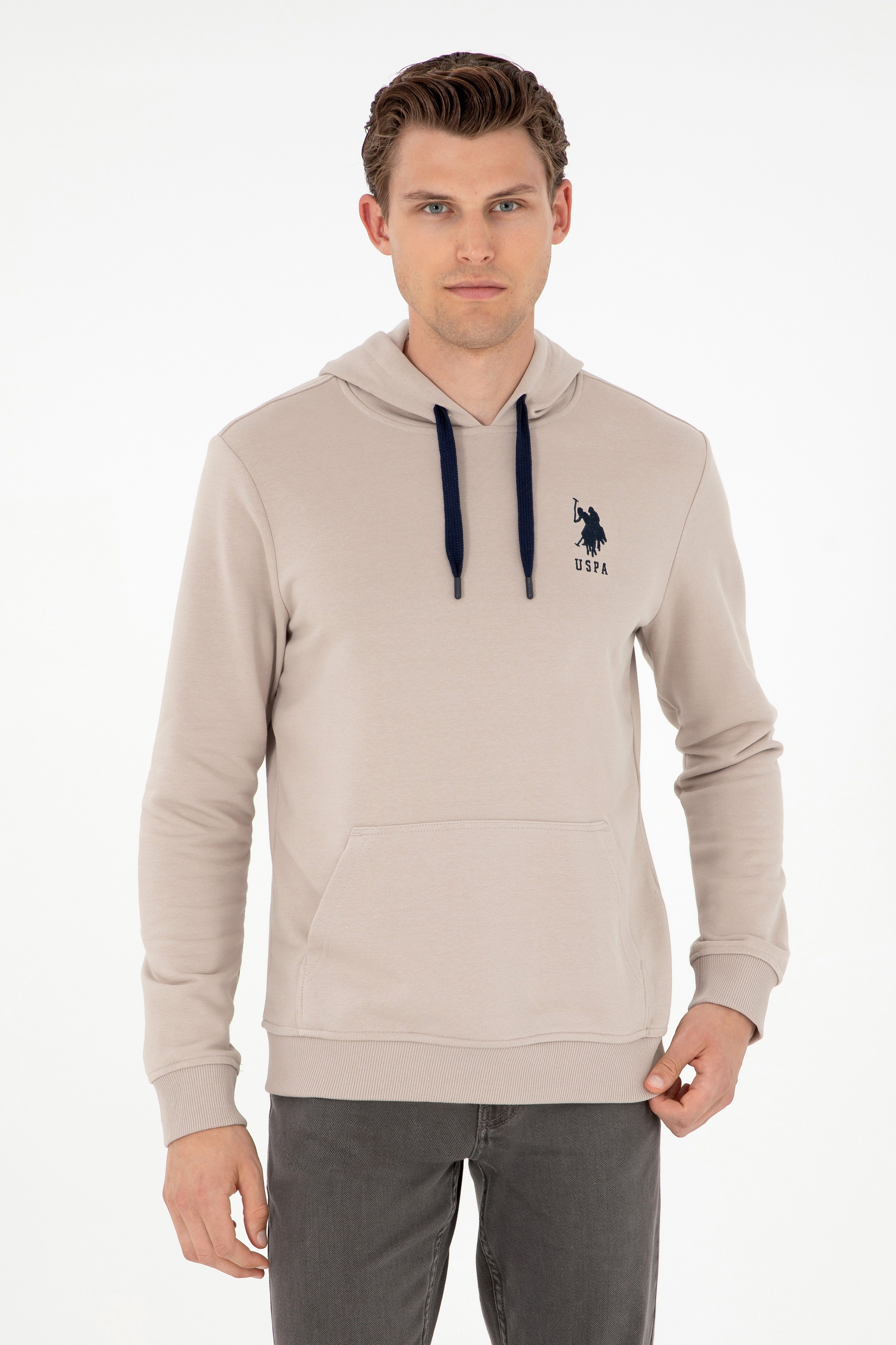 Erkek Taş Basic Sweatshirt - Image 1