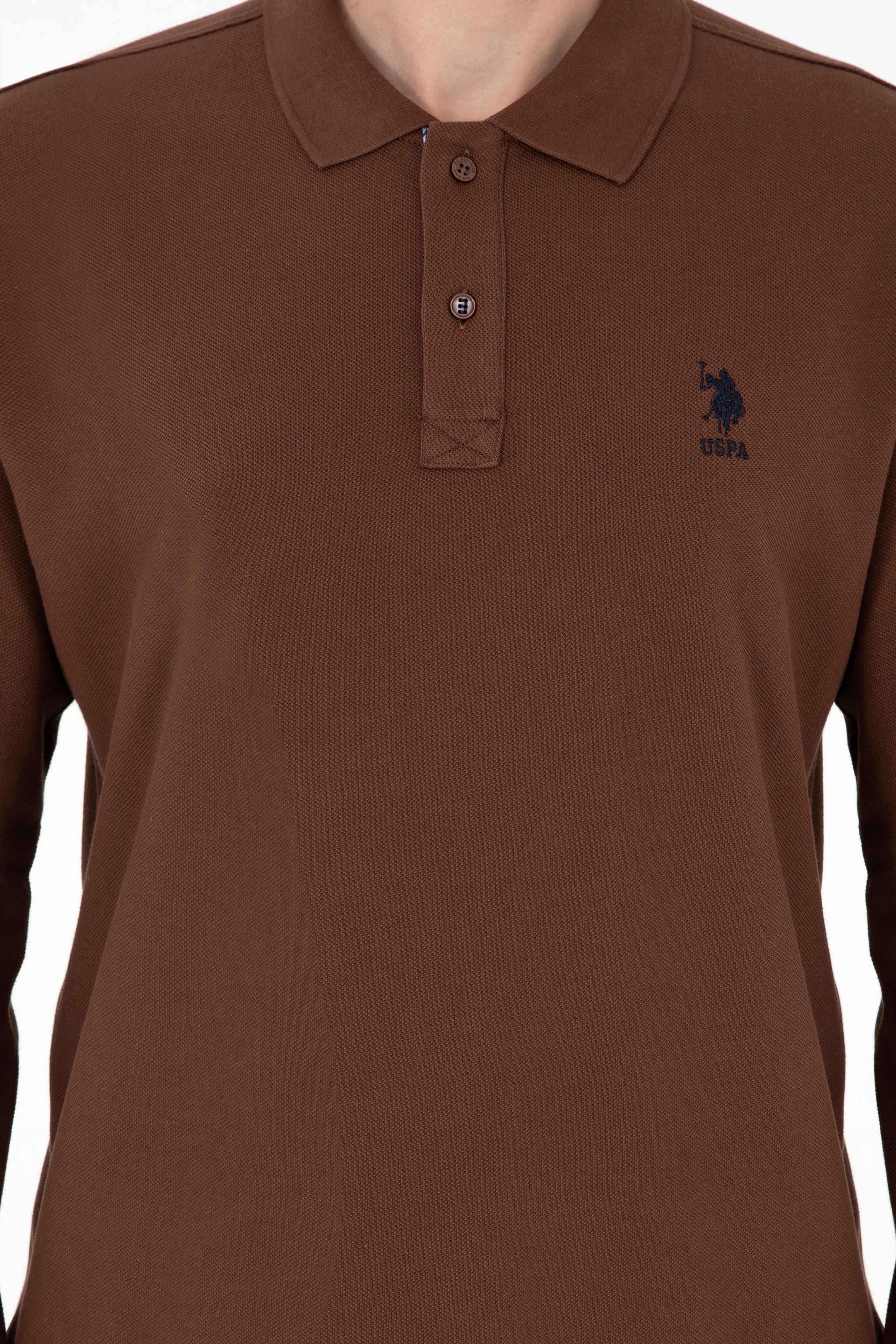 Erkek Kahverengi Basic Sweatshirt