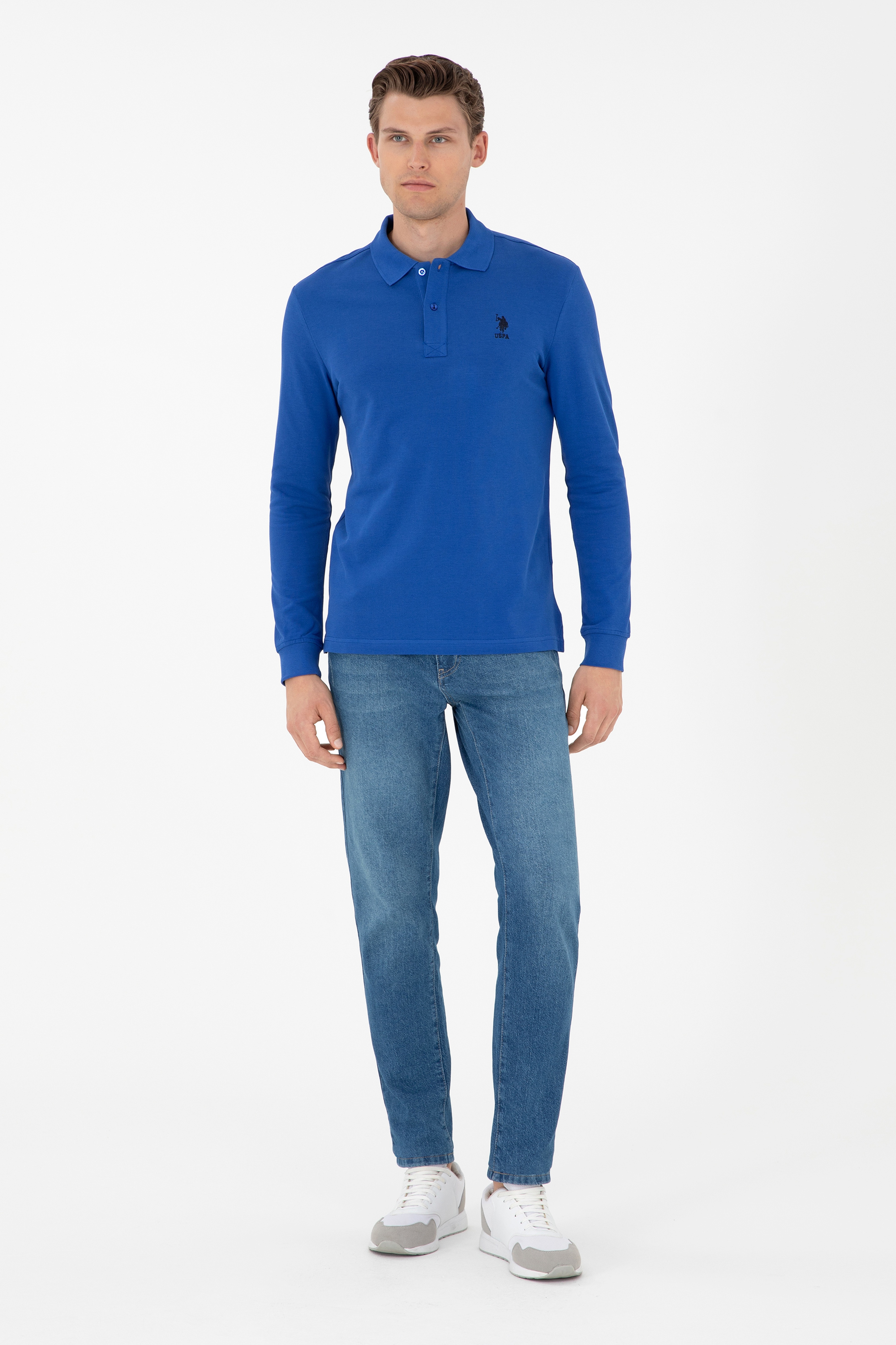 Erkek Saks Basic Sweatshirt - Image 4