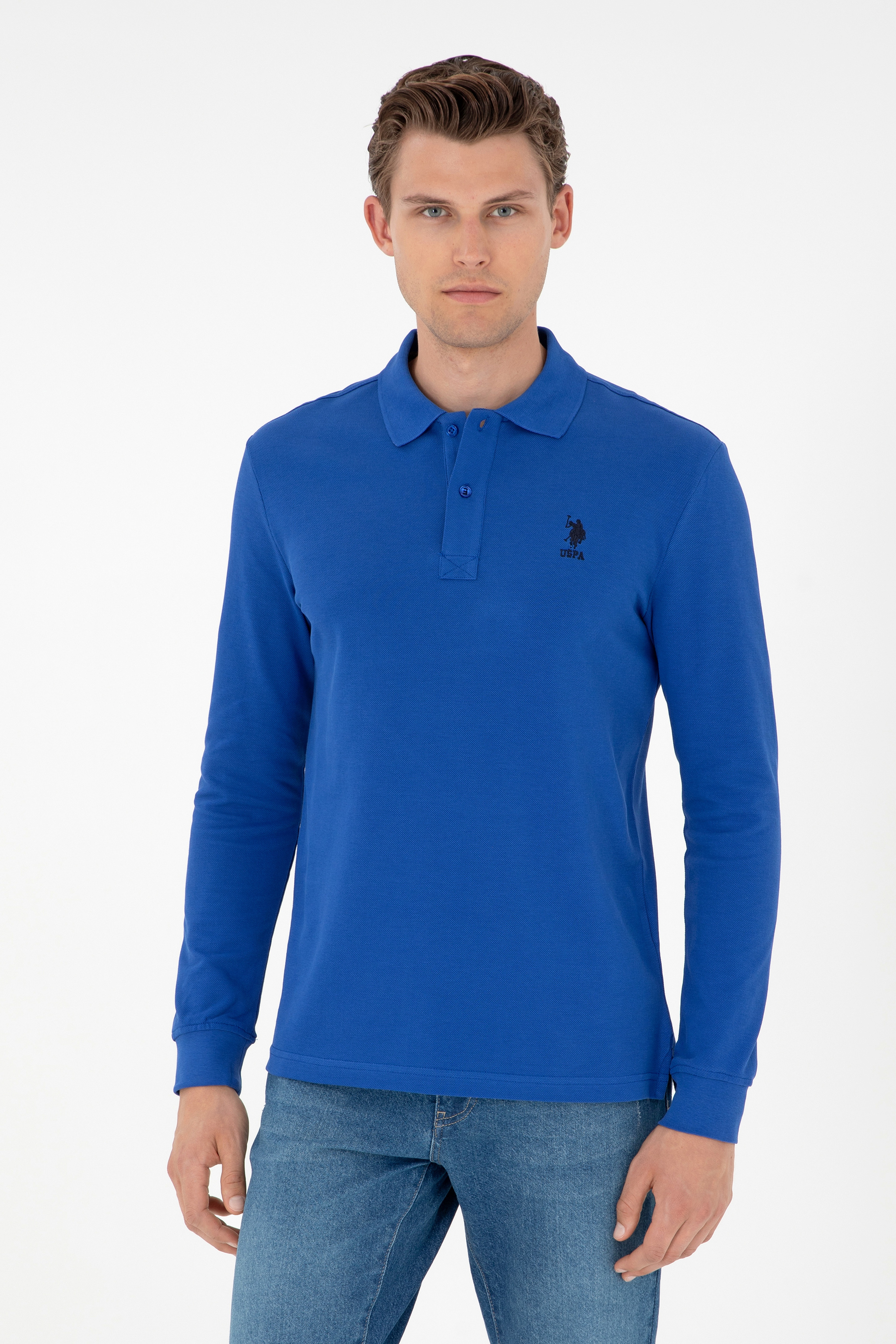 Erkek Saks Basic Sweatshirt - Image 1