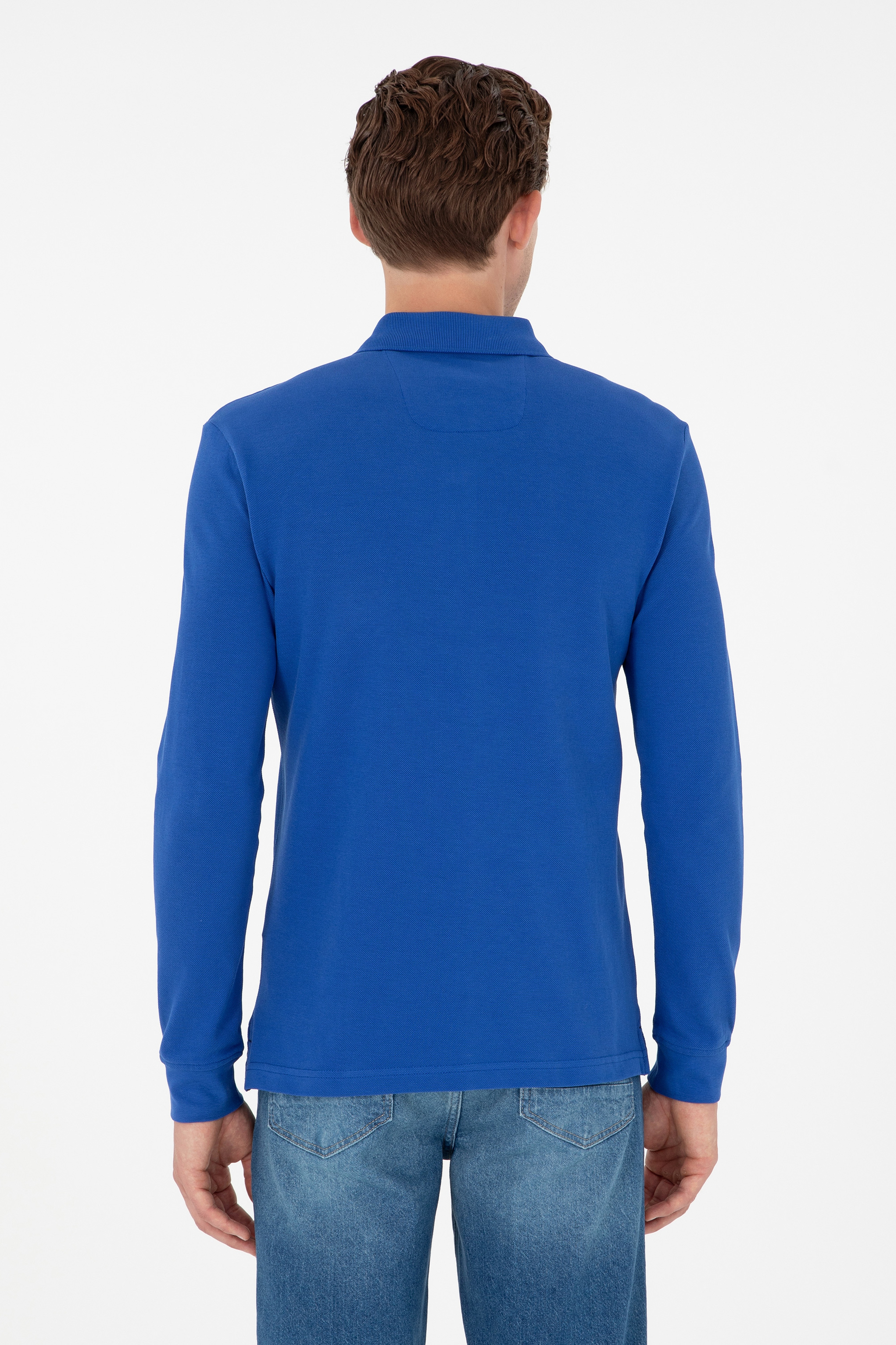 Erkek Saks Basic Sweatshirt - Image 5