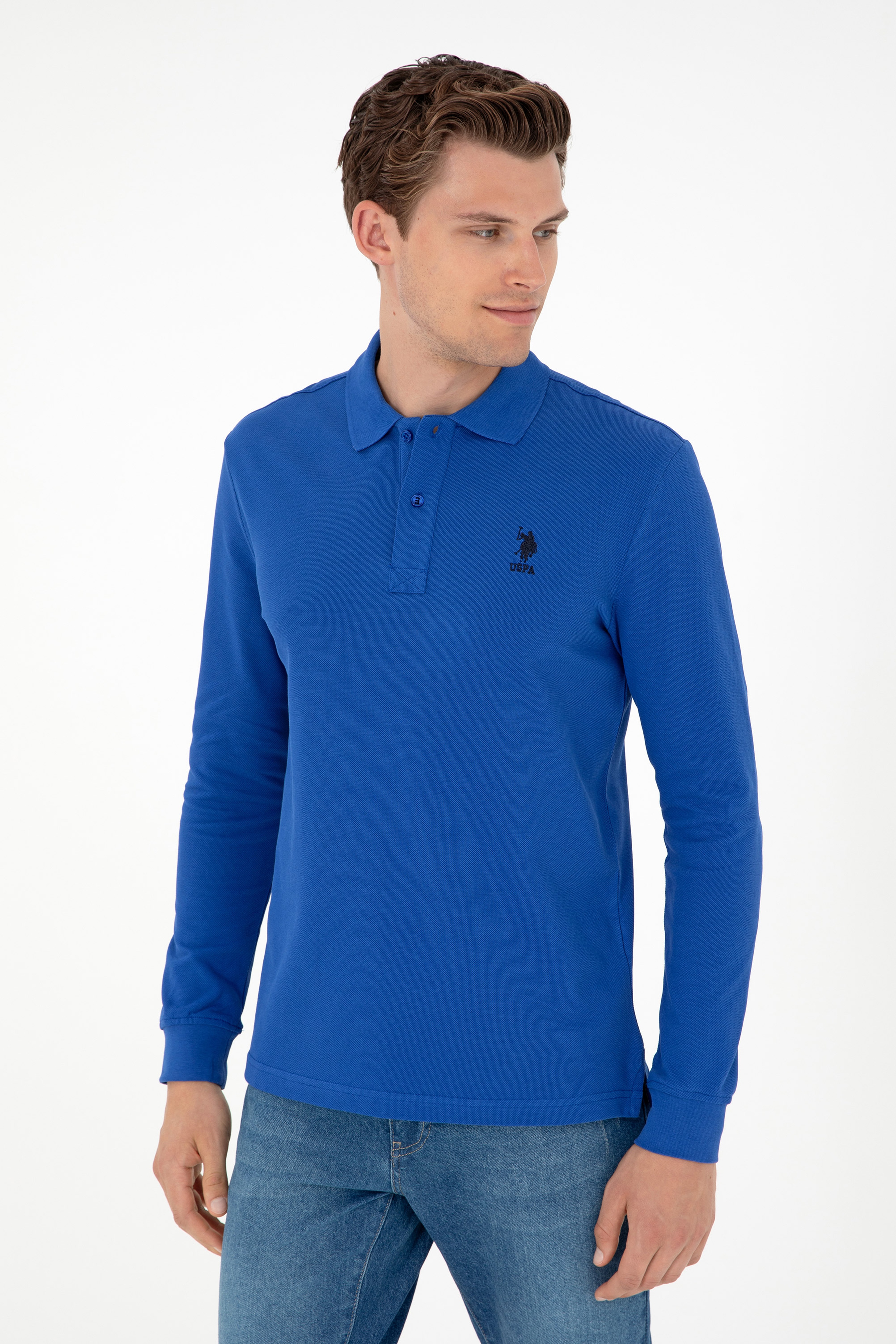 Erkek Saks Basic Sweatshirt - Image 3
