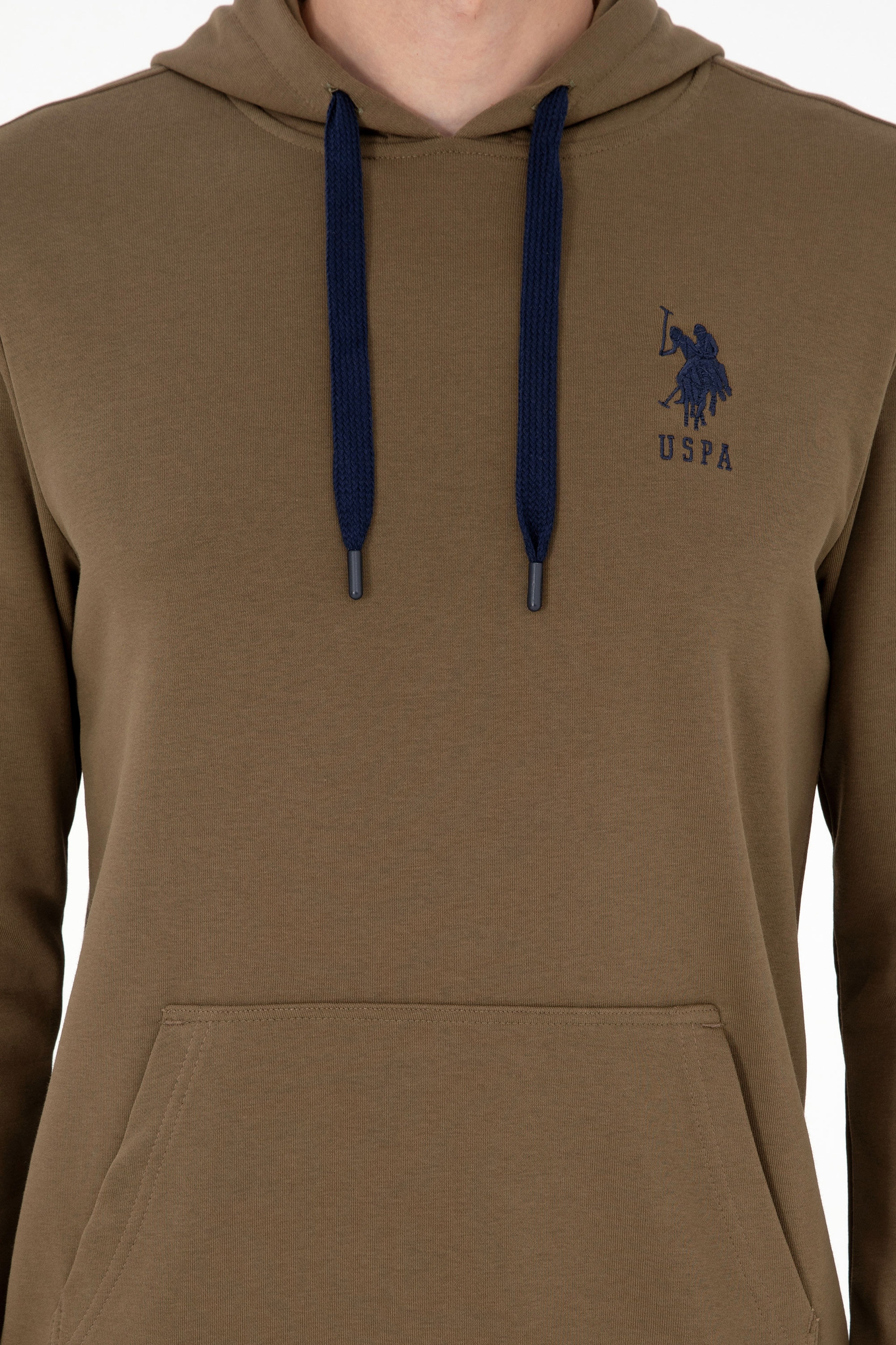 Erkek Haki Basic Sweatshirt
