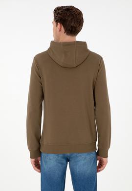 Erkek Haki Basic Sweatshirt - 50289059096