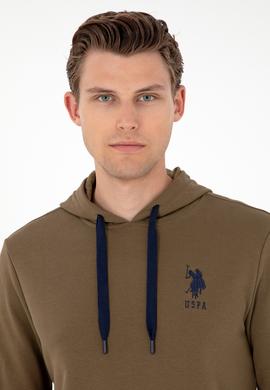 Erkek Haki Basic Sweatshirt - 50289059096