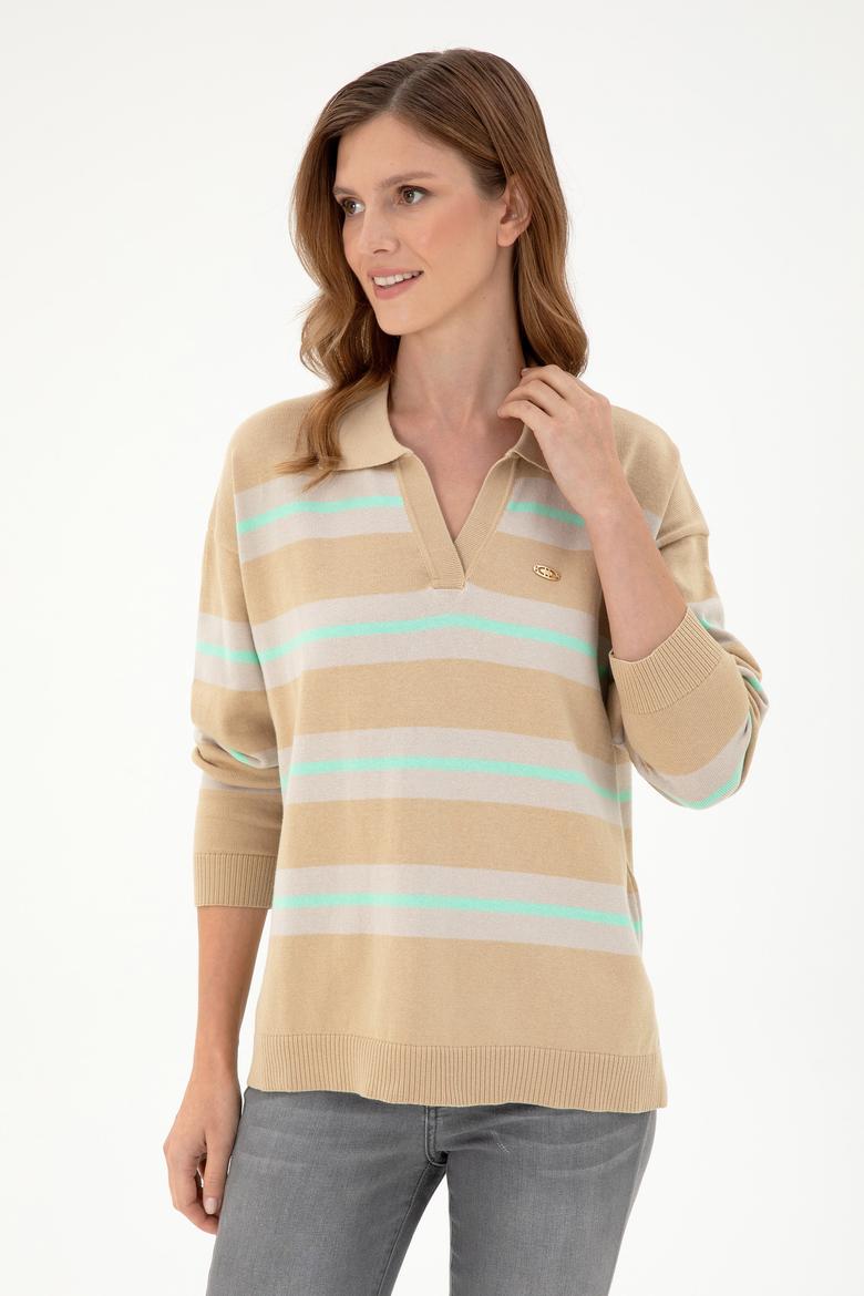 Kadın Kum Polo Yaka Kazak - 50297089014