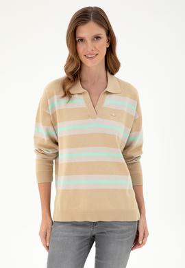 Kadın Kum Polo Yaka Kazak - 50297089014