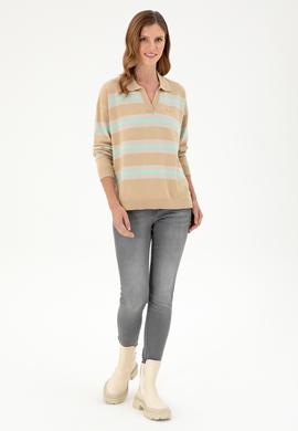 Kadın Kum Polo Yaka Kazak - 50297089014