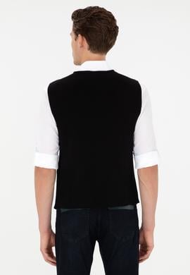 Erkek Siyah Triko Hırka - 50292677014