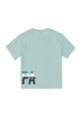 Erkek Çocuk Su Yeşili Bisiklet Yaka Tişört - 50295427111