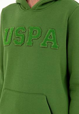 Kadın Yeşil Basic Kapüşonlu Sweatshirt - 50296931150