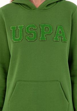 Kadın Yeşil Basic Kapüşonlu Sweatshirt - 50296931150