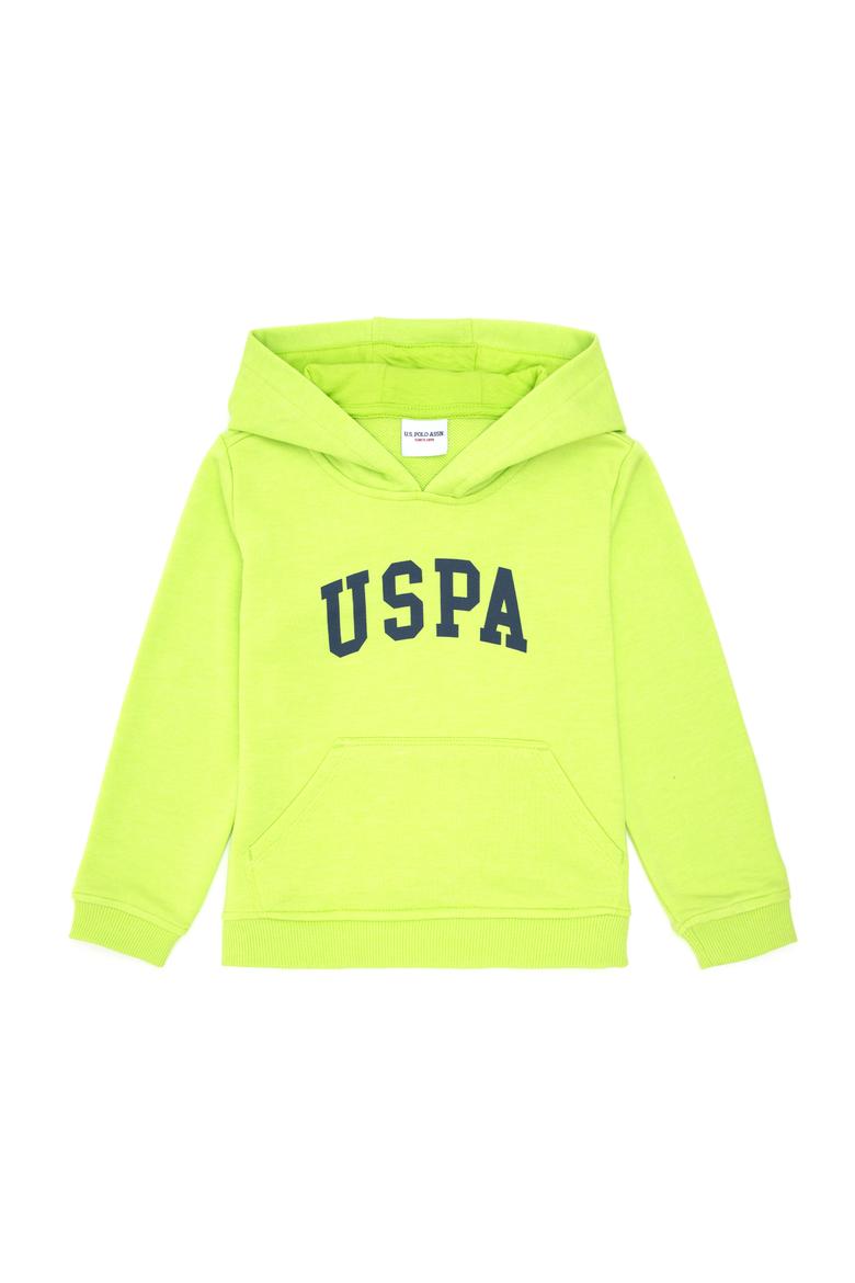 Erkek Çocuk Elma Yeşili Kapüşonlu Sweatshirt - 50293614124