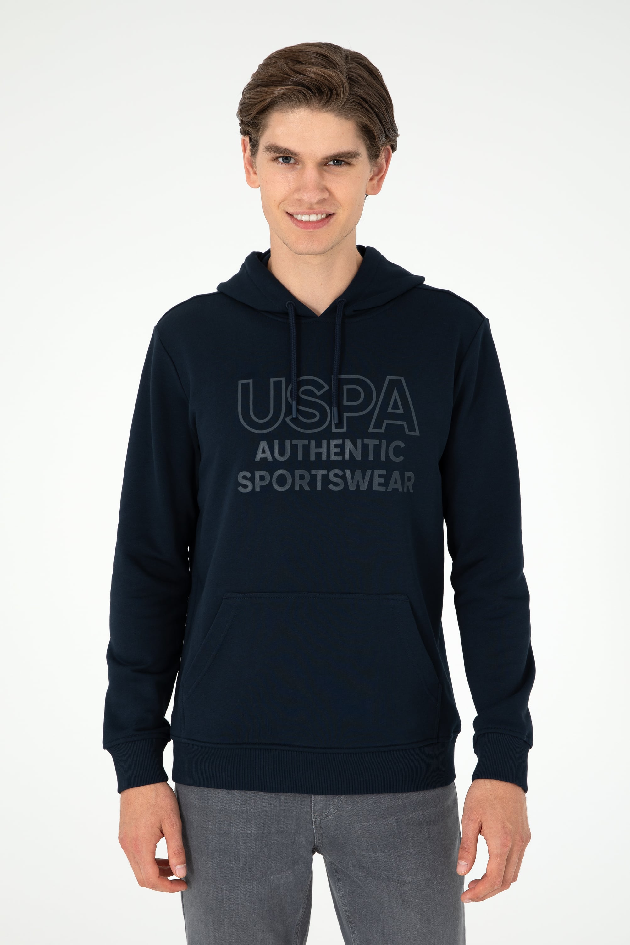 Erkek Lacivert Sweatshirt - Image 3