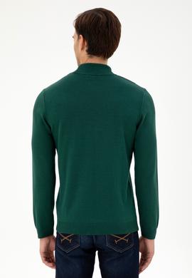 Erkek Slim Fit Balıkçı Yaka Taş Kazak - 50297038019
