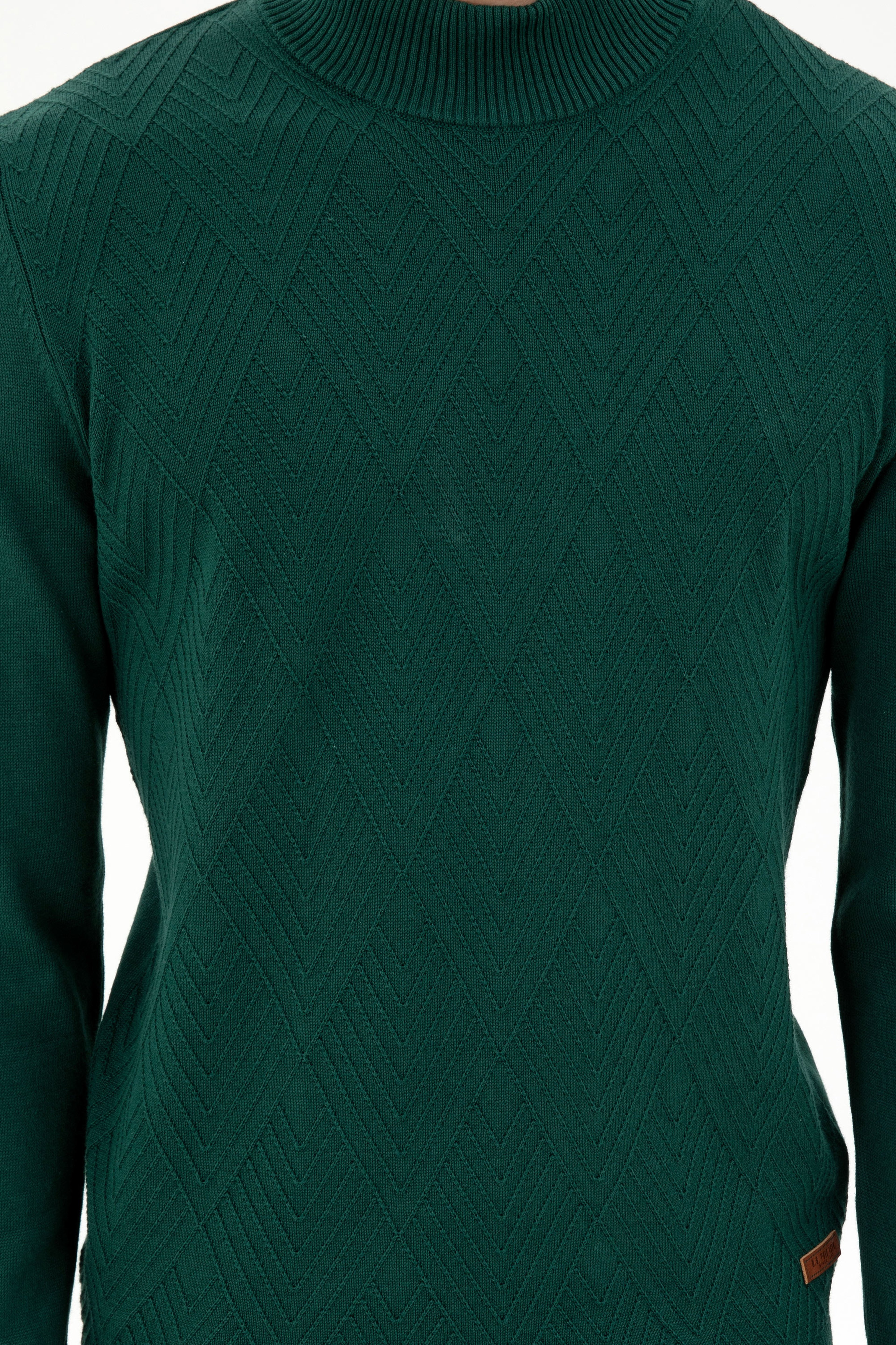 Erkek Slim Fit Balıkçı Yaka Taş Kazak - Image 6
