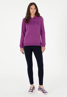 Kadın Menekşe Basic Kapüşonlu Sweatshirt - 50296931046