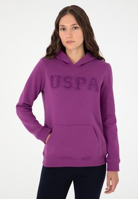 Kadın Menekşe Basic Kapüşonlu Sweatshirt - 50296931046