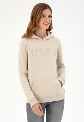 Kadın Taş Basic Kapüşonlu Sweatshirt - 50296931040