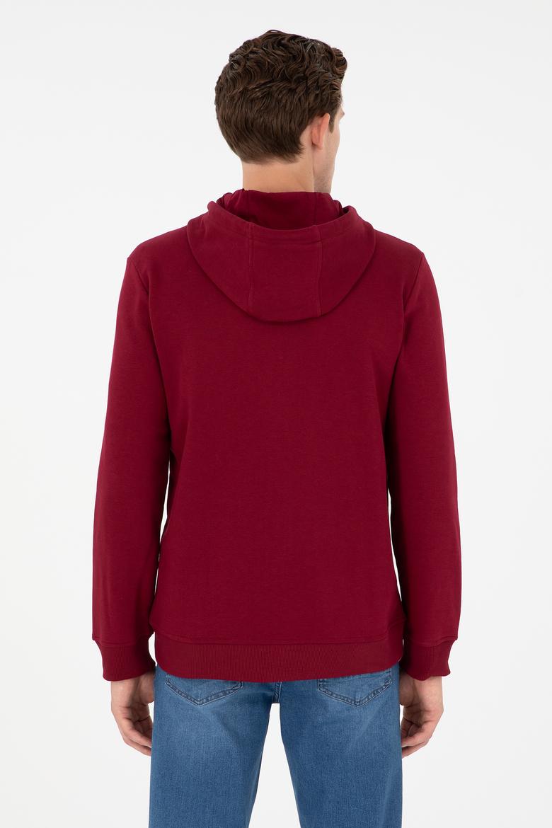 Erkek Bordo Örme Hırka - 50277970011