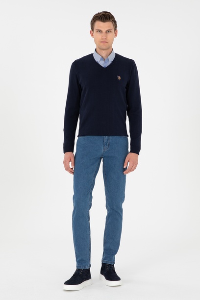 Erkek Mavi Jean Pantolon