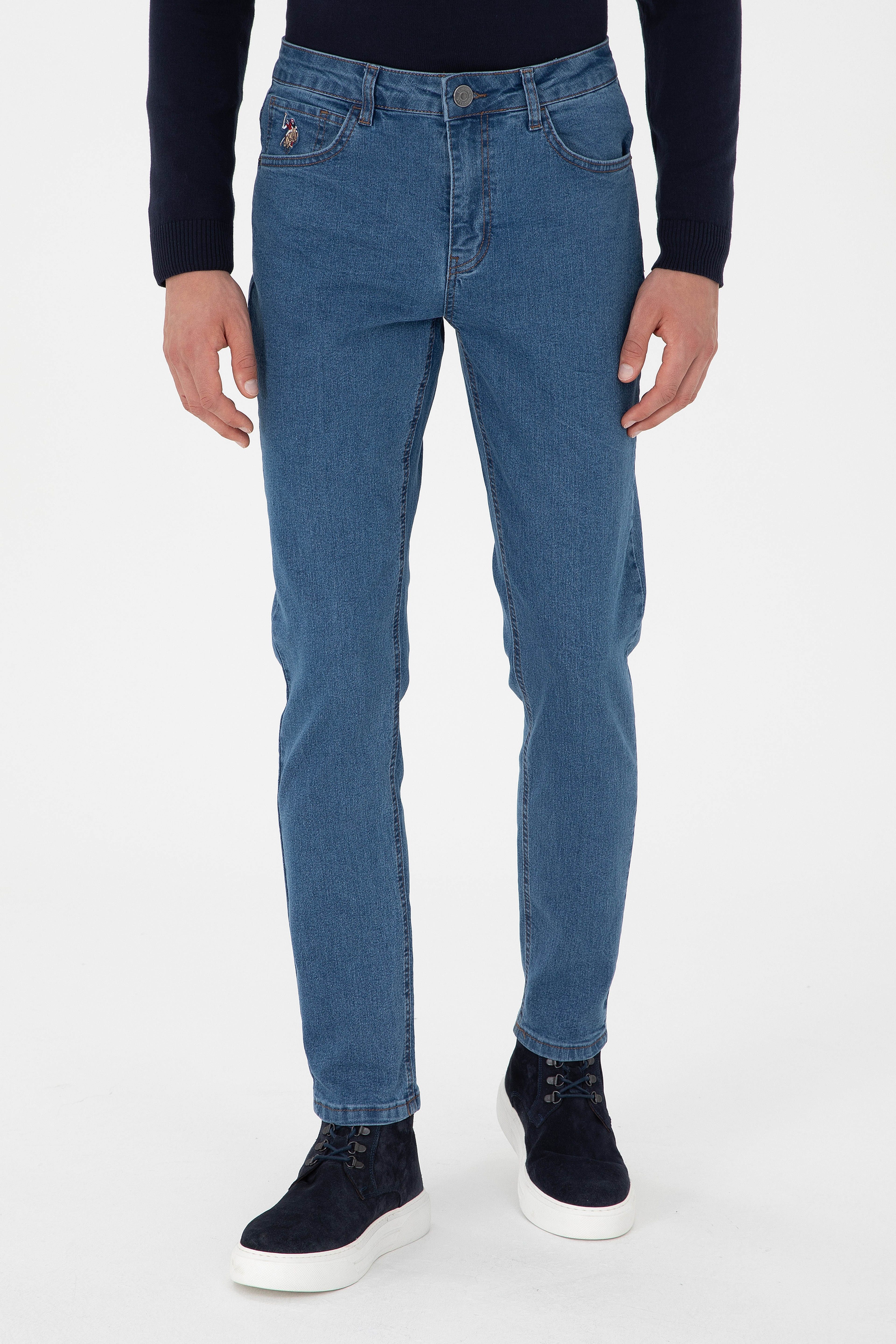 Erkek Mavi Jean Pantolon - Image 2